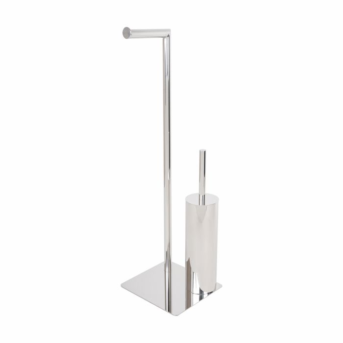 Serviteur WC porte-papier toilette sur pied Poli en Acier Inox Aisi 304 Mod. Poseidon main product photo