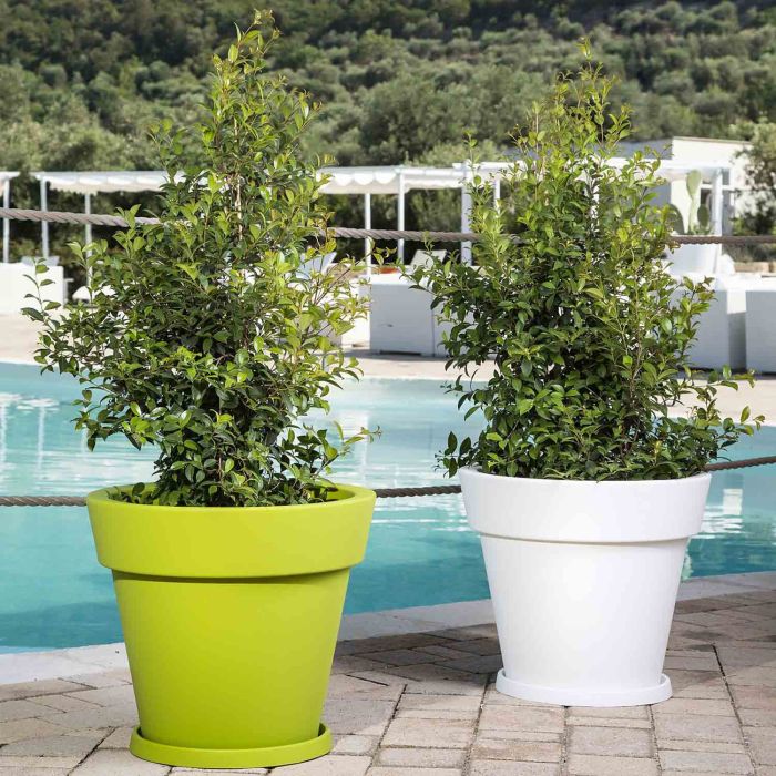 Pot de fleurs Gemma en résine diamètre 80 cm main product photo