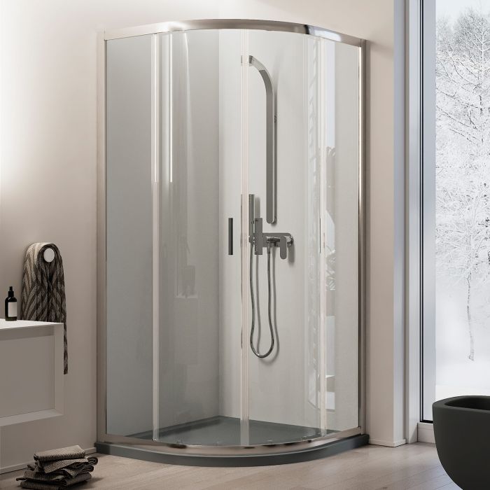 Cabine Paroi Douche Demi-Circulaire mod. Ready main product photo