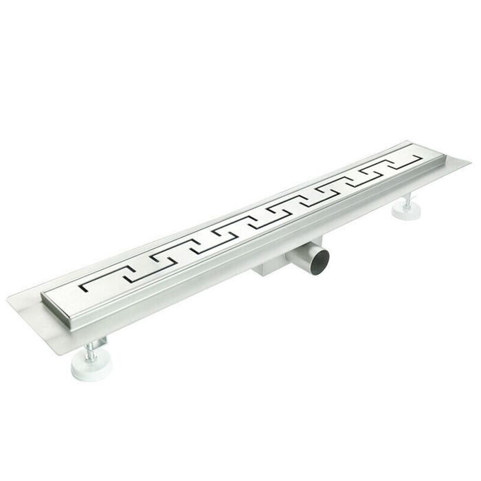 Caniveau de douche en Acier Inox avec grille façonnée mod. Doric main product photo