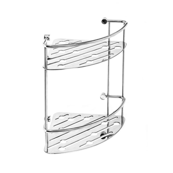 Etagère d'angle douche double Acier Inox mod. Thin Line main product photo