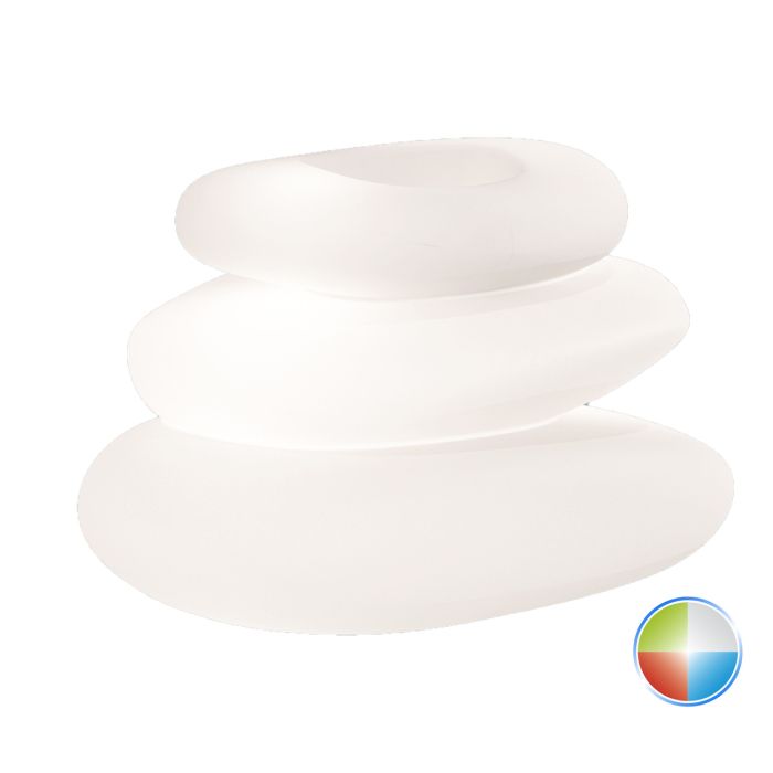 Pot de fleurs lumineux lampadaire à poser en résine 75x62 cm plusieurs couleurs mod. Eden Pot Bright main product photo