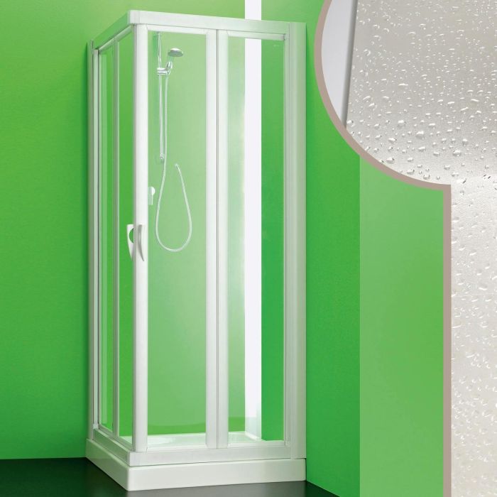 Cabine douche 75x90 CM en acrylique mod. Giove avec ouverture pliante main product photo