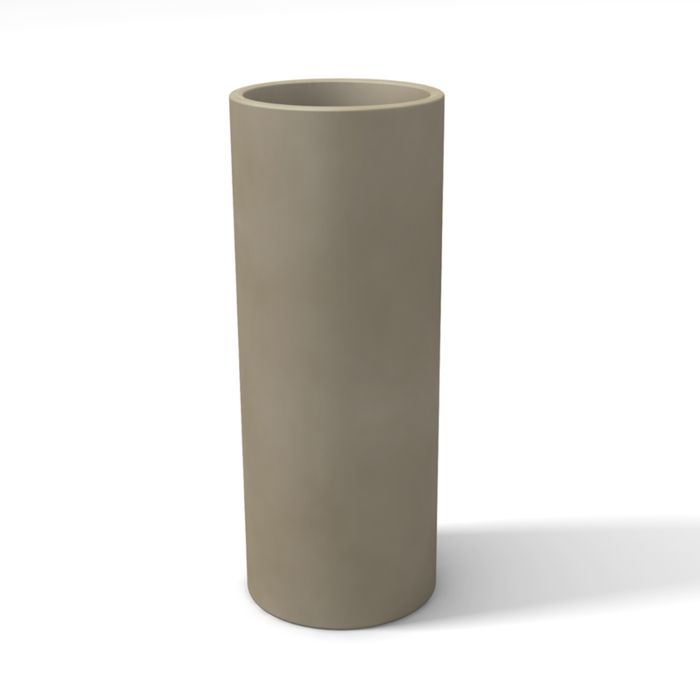 Pot de fleurs moderne en résine rond H 90 Ø 35 Tortourelle mod. Barocco main product photo