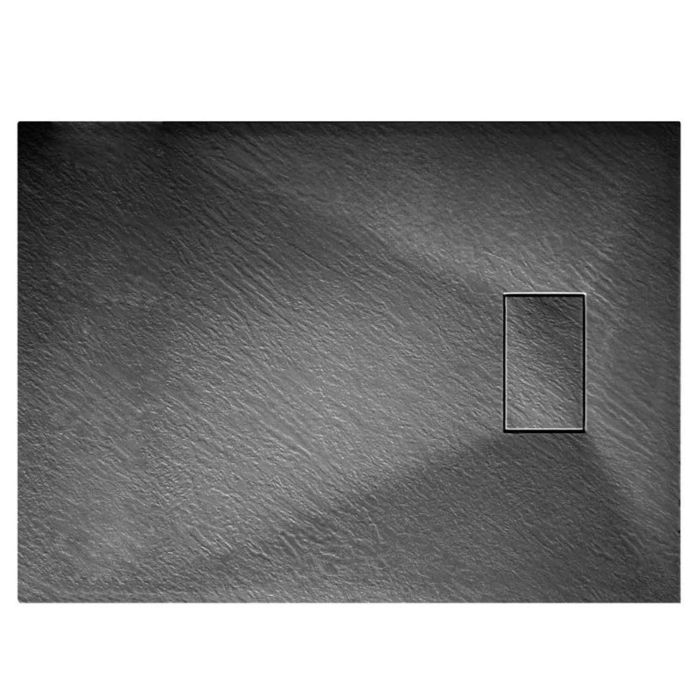 Bac à douche 70x100x2,6 CM Anthracite Effet Pierre mod. Strong main product photo