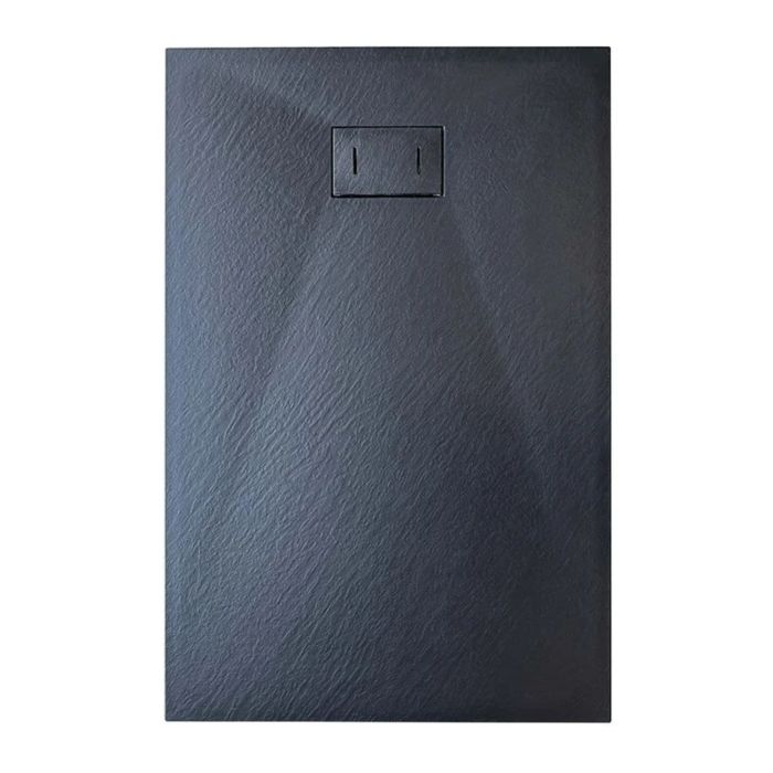 Bac à douche 80x120x2,6 CM Anthracite Effet Pierre mod. Strong main product photo