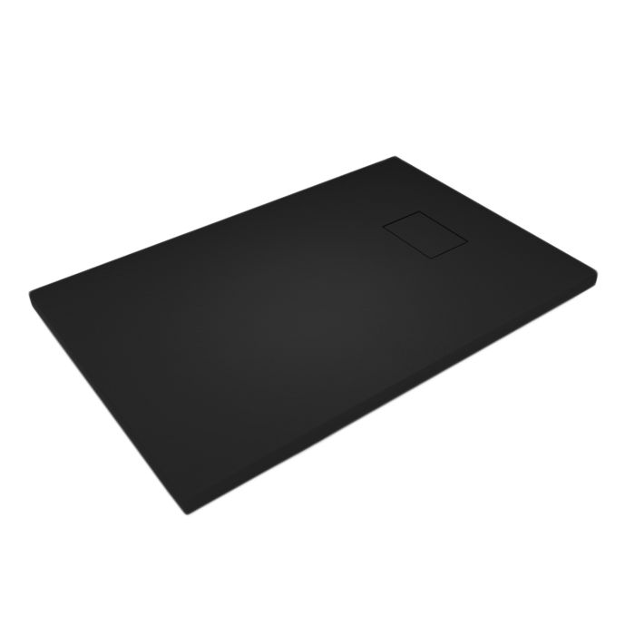 Bac à douche 70x110x2,6 CM Rectangulaire Anthracite Effet Pierre mod. Strong main product photo