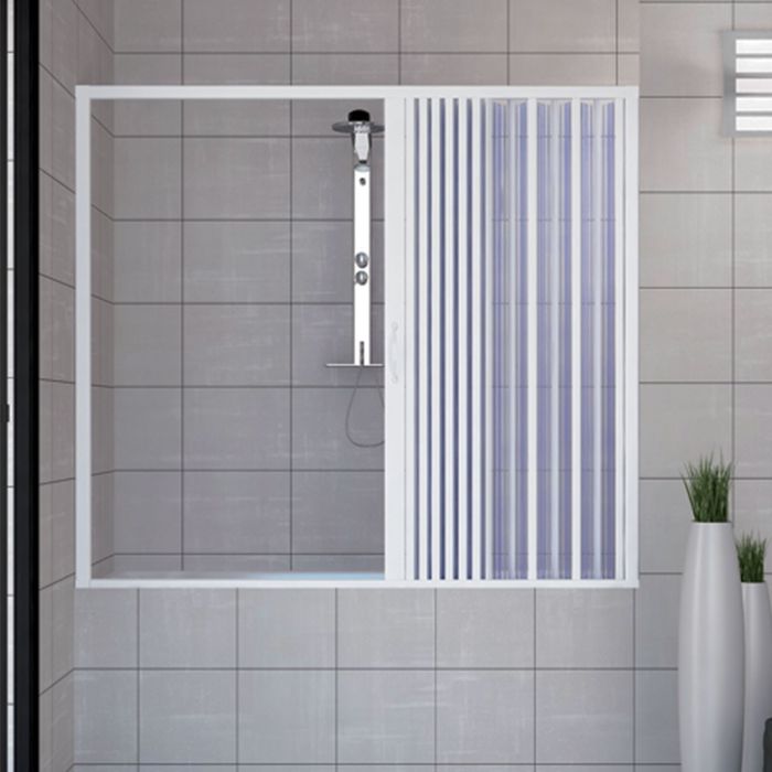 Pare baignoire douche en Plastique PVC mod. Nina 150cm avec ouverture latérale main product photo