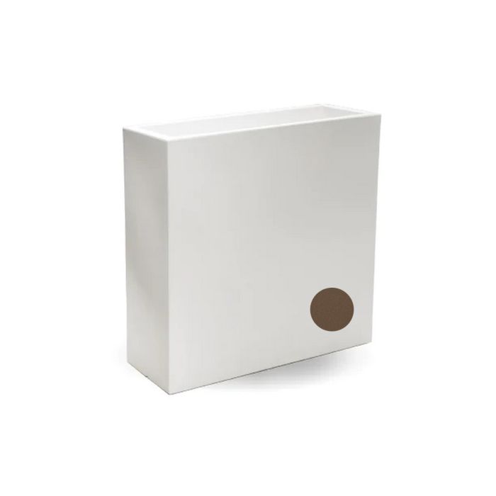 Jardinière en résine Rectangulaire 90X30 CM Bronze mod. Flowerpot Top main product photo