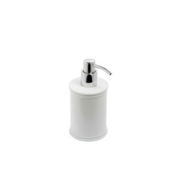 Distributeur de savon à poser Blanc en Porcelaine Mod. Impero