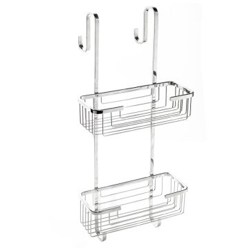 Étagère de douche rectangulaire à suspendre Poli en Acier Inox Aisi 304 Mod. Top Line