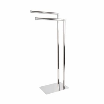 Porte-serviette sur pied Poli en Acier Inox Aisi 304 Mod. Poseidon