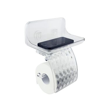 Porte-papier wc toilette Transparent en Matériau thermoplastique Mod. Air Container