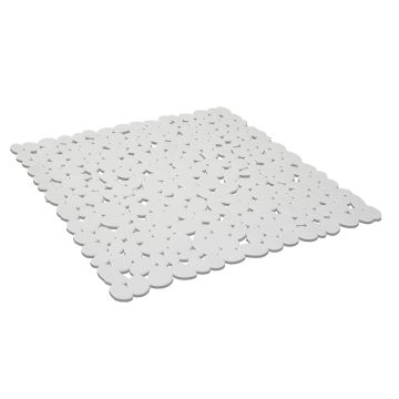 Tapis de Douche Blanc 54x54 en PVC Mod. Bali