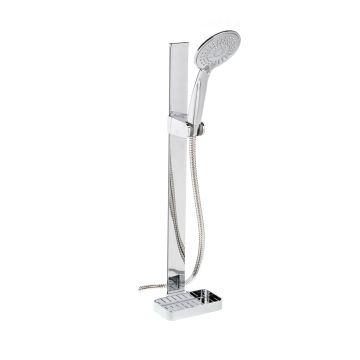 Barre Ensamble de douche 5 jets Chrome en Aluminium, Acier Inox AISI 304 et ABS Mod. Up&Down