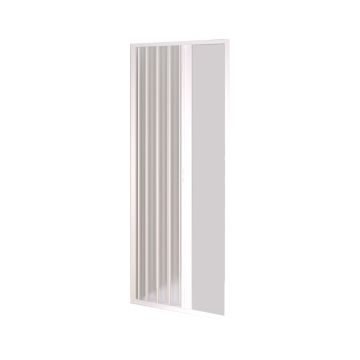 Porte de douche accordéon en pvc 110-80 cm H 185 mod. Nova Kit Porte