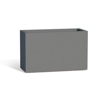 Jardinière Flowerpot en résine Rectangulaire 80X35 CM Gris