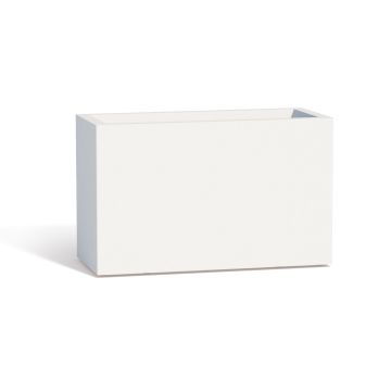 Jardinière Flowerpot en résine Rectangulaire 80X35 CM Blanc