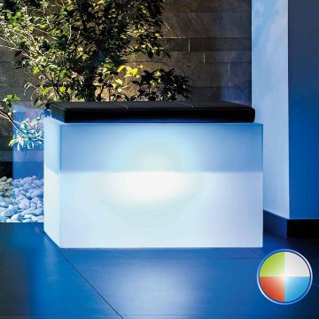 Coffre de rangement Roomy en Résine Rectangulaire 80X35 CM Led Multicolor
