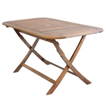 Table pliante en bois massif 150X80cm