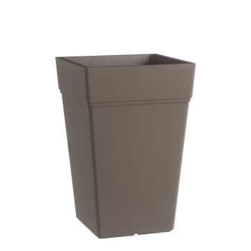 Pot de Fleurs Carré Brun 38x38 CM h 80 mod. Stalk
