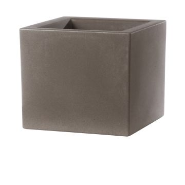 Pot de Fleurs Carré Cappuccino 24,5x24,5 CM h 24,5 mod. Schio Cubo