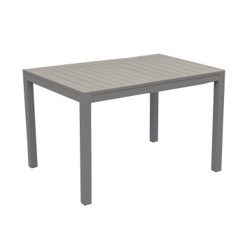 Table de jardin Taupe 70x53 cm h 75 cm en Aluminium mod. Sullivan