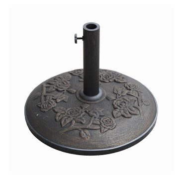 Pied de parasol base de lestage de parasol Bronze 50 cm 25 kg mod. Michigan