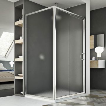 Cabine Douche 70x100 CM H185 granité C modèle Replay Duo 1 Portillon