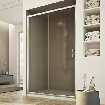 Porte Douche 100CM H185 granité C modèle Replay 1 Portillon