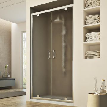 Porte Douche 80CM H185 granité C  modèle Sintesi 2 Portillons
