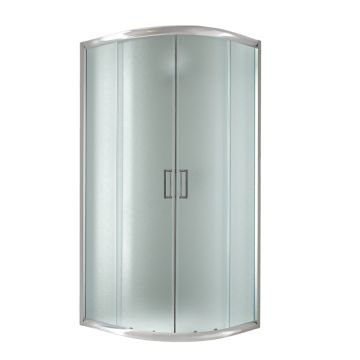 Cabine Paroi Douche Demi-Circulaire 90x90 H198 Opaque 6mm mod. Alabama