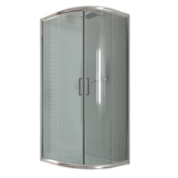 Cabine Paroi Douche Demi-Circulaire 80x80 H185 Transparent 6mm mod. Alabama