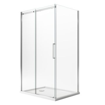 Cabine de douche 70x100CM H200 Verre Transparent 8mm Gauche avec Easy-Clean mod. Prime Duo 1 Porte