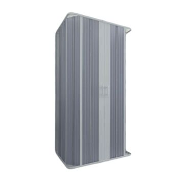 Cabine de douche 3 côtés en Plastique pvc 80x80x80 h 185 mod. Flex avec ouverture centrale