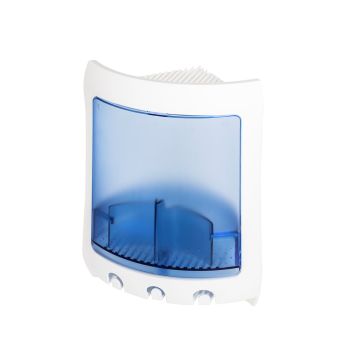 Etagère d'angle douche Blanc et Azur mod. Loop