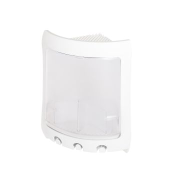 Etagère d'angle douche Blanc et transparent mod. Loop