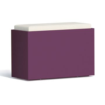 Coffre de rangement Roomy en Résine Rectangulaire 80X35 CM Violet