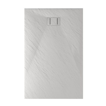 Bac à douche 70x90x2,6 CM Rectangulaire Blanc Effet Pierre mod. Blend