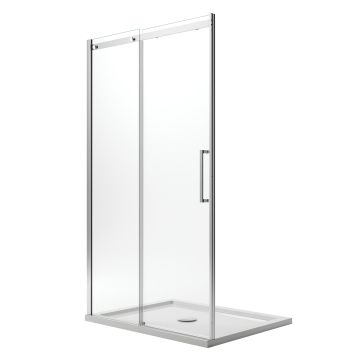 Porte Paroi Douche 140CM H200 Verre Transparent 8mm vers Gauche avec Easy-Clean mod. Prime