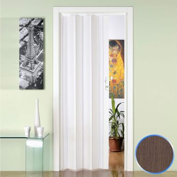Porte pliante accordèon chêne tourterelle en pvc 88,5x214cm mod. Luciana