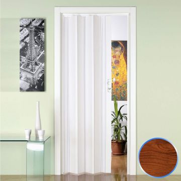 Porte pliante accordèon cerisier en pvc 88,5x214cm mod. Luciana