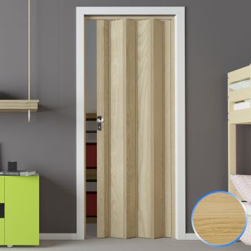 Porte pliante accordèon hêtre en pvc 88,5x214cm mod. Luciana