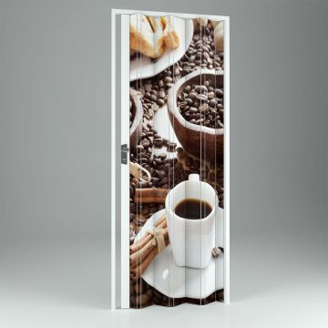 Porta pliante accordéon intérieur en PVC Bar 102x214 cm mod. Vera