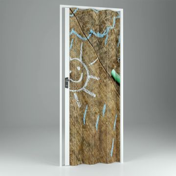 Porta pliante accordéon intérieur en PVC Children 115x214 cm mod. Vera