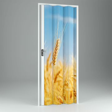 Porta pliante accordéon intérieur en PVC Grain 102x214 cm mod. Vera