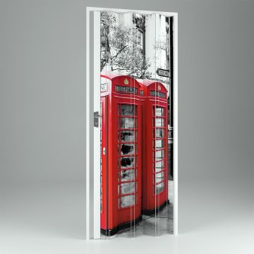 Porta pliante accordéon intérieur en PVC London 89,5x214 cm mod. Vera