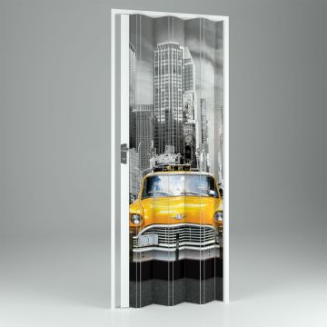 Porta pliante accordéon intérieur en PVC New York 102x214 cm mod. Vera