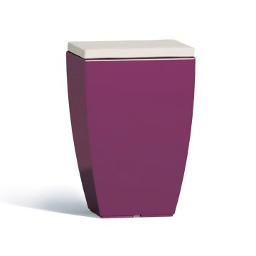 Siège Fine en résine 33X33CM Violet