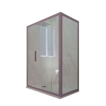 Deco Duo H 200 en PVC Lavande Verre Transparent mod. Deco Duo